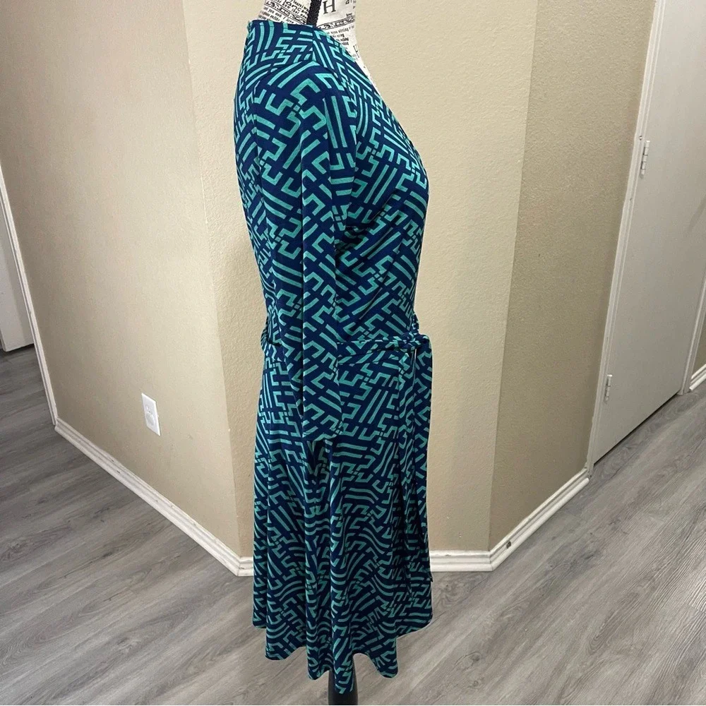 41 Hawthorn Teal and‎ Black Long Sleeve Dress